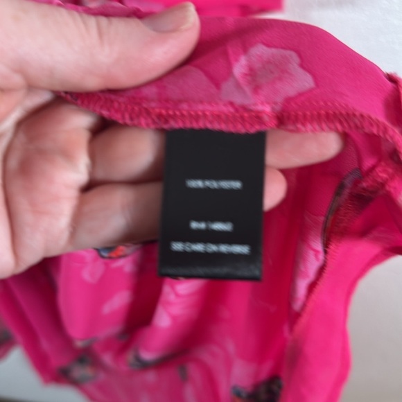 Torrid Pink Sheer Duster Kimino Topper Sugar Skulls Floral Size 3X - Picture 4 of 5